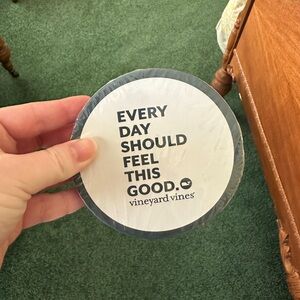 Vineyard Vines Black and White Coaster Set (10)